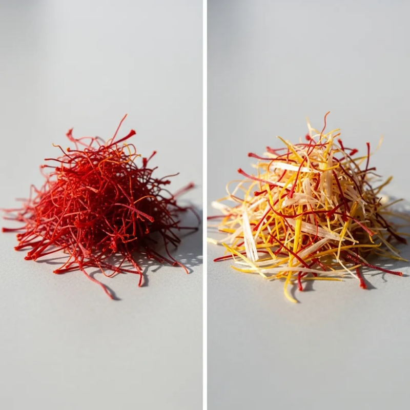 Cheap vs expensive saffron