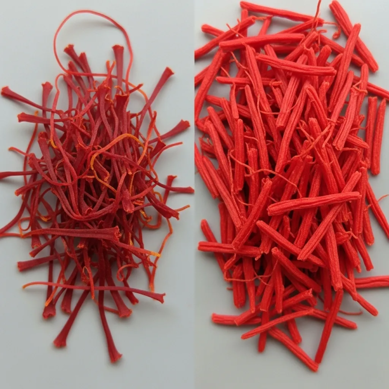 Real vs fake saffron