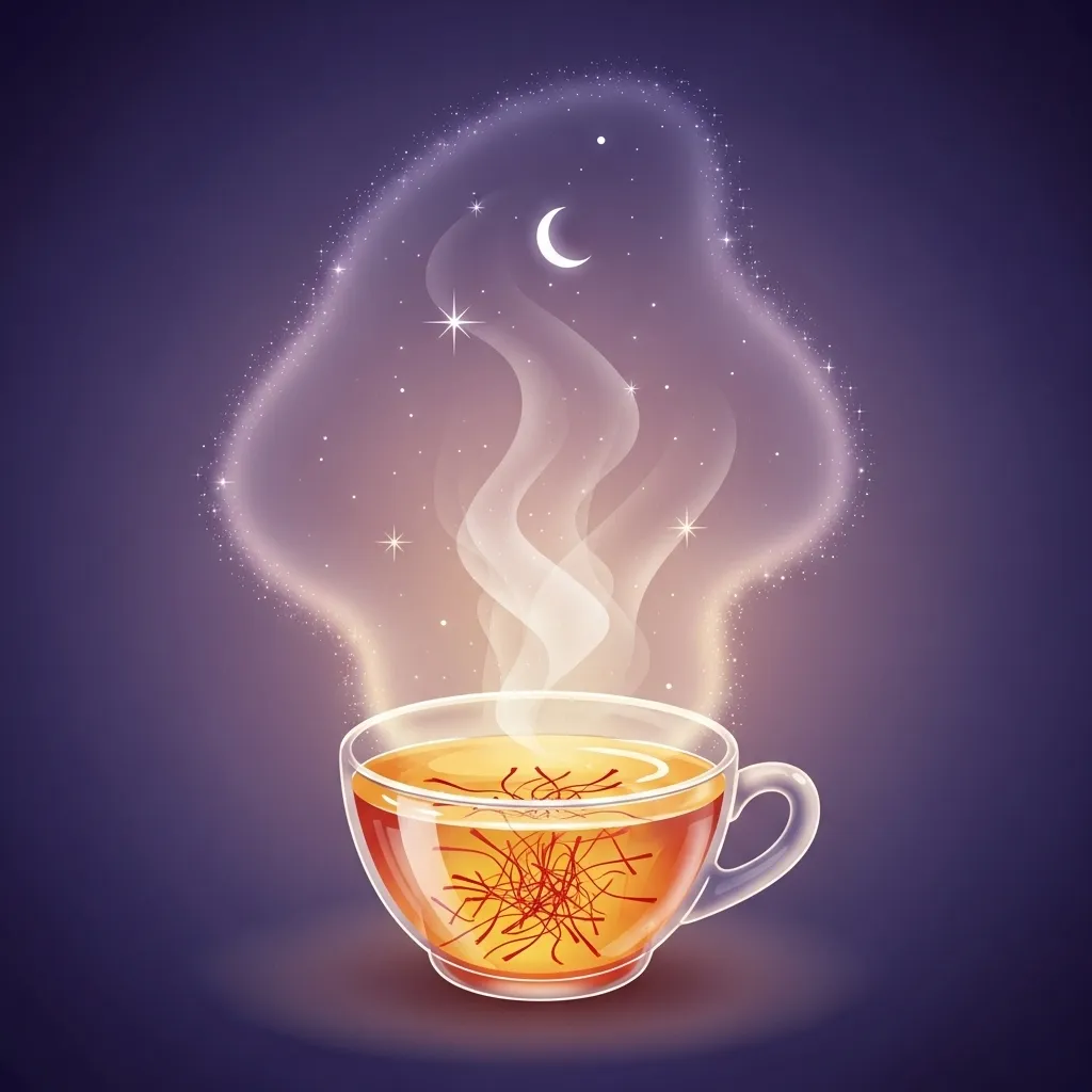 Saffron tea and sleep
