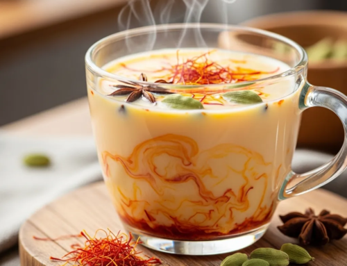 Can I put saffron in milk tea?