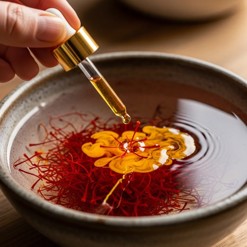 Activating saffron for cooking