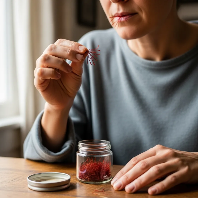 Raw saffron consumption