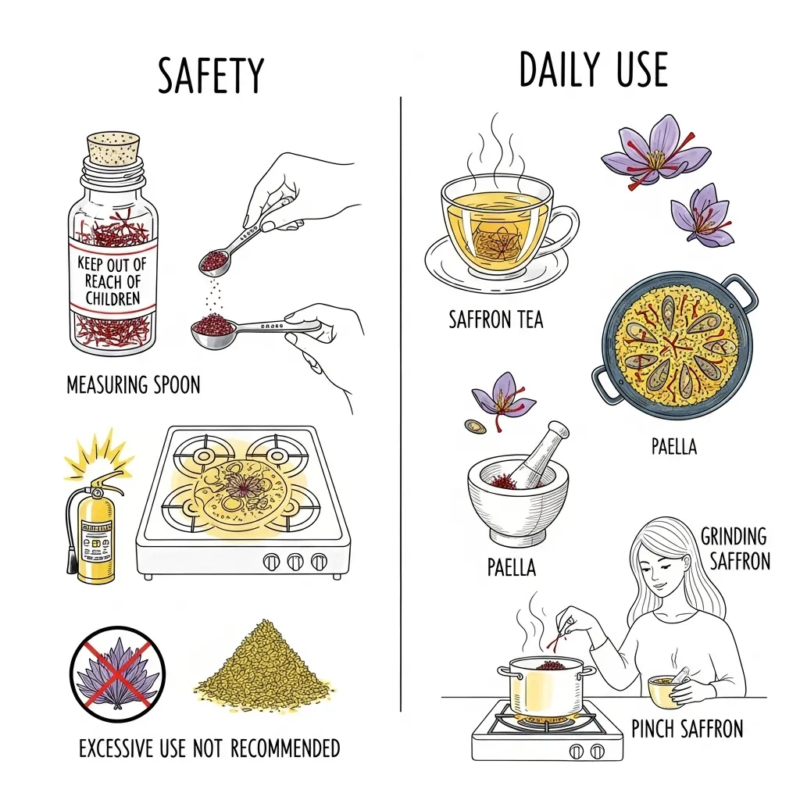 Drinking saffron every day