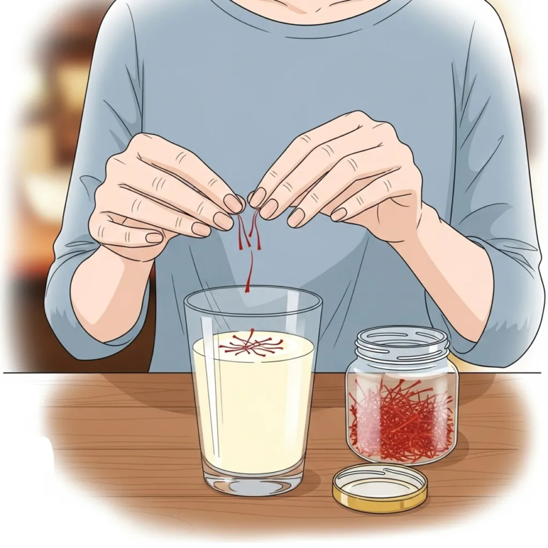 Saffron in milk benefits