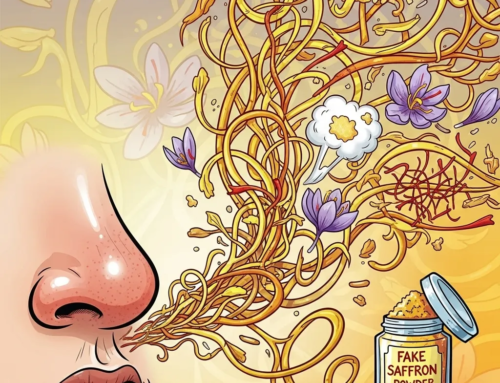 What does fake saffron smell like?