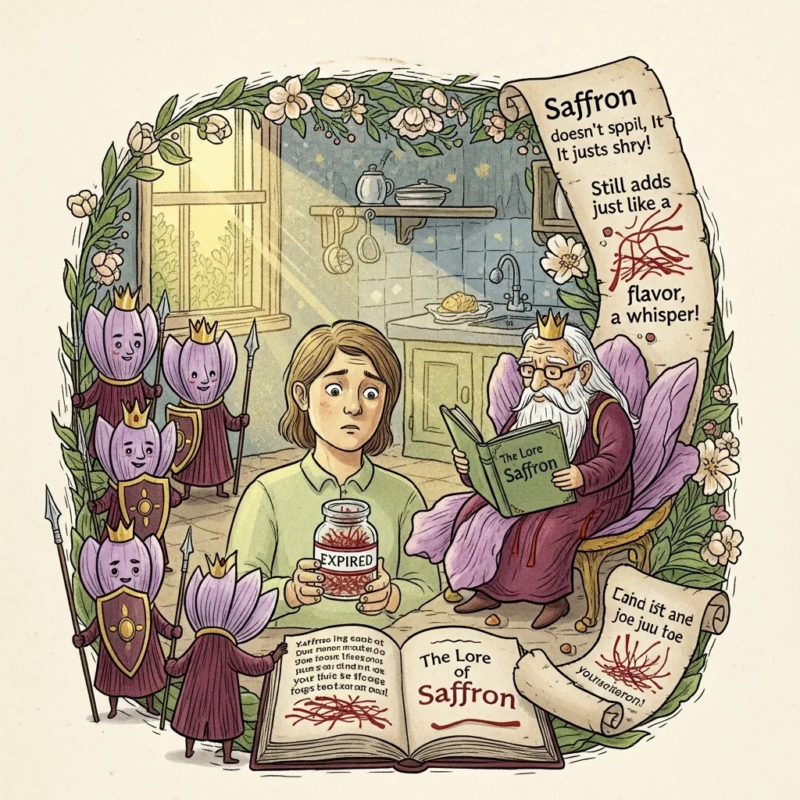 Eating expired saffron safety