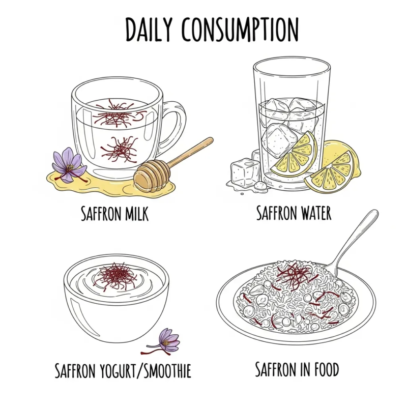 Best ways to consume saffron daily