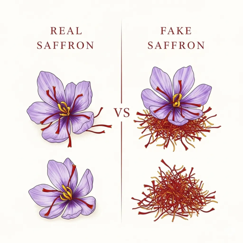 Identifying real saffron