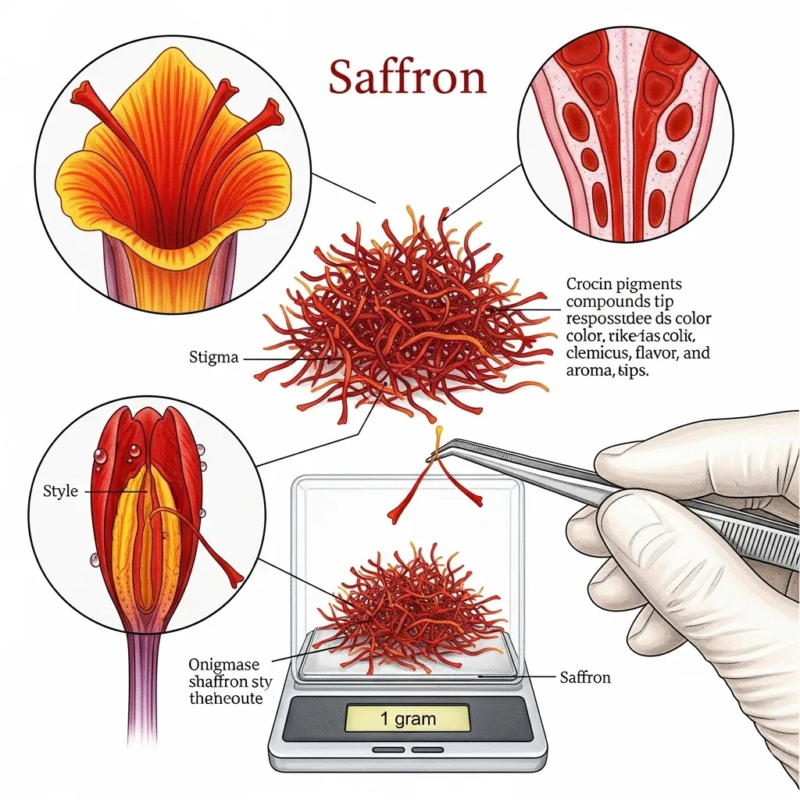 Price of 1 gram of saffron