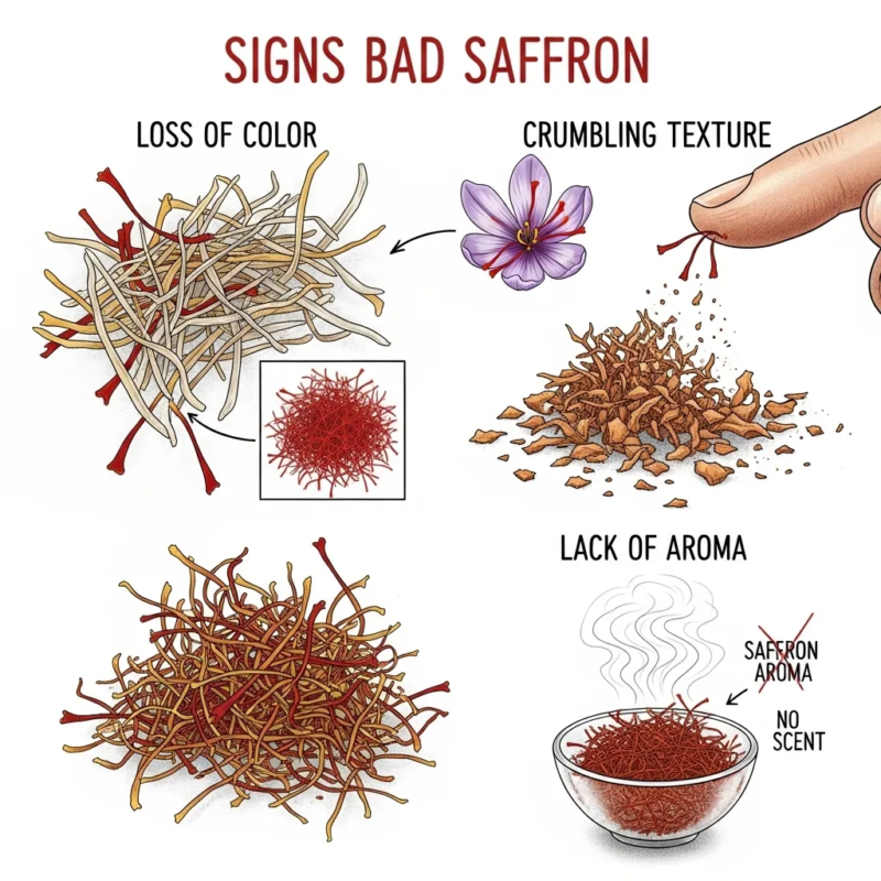 Identifying bad saffron