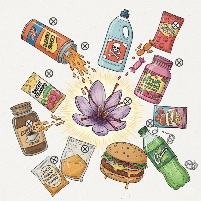 Safely pairing saffron