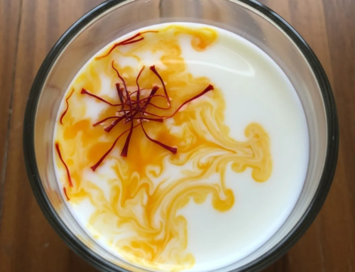 Does real saffron dissolve in milk?