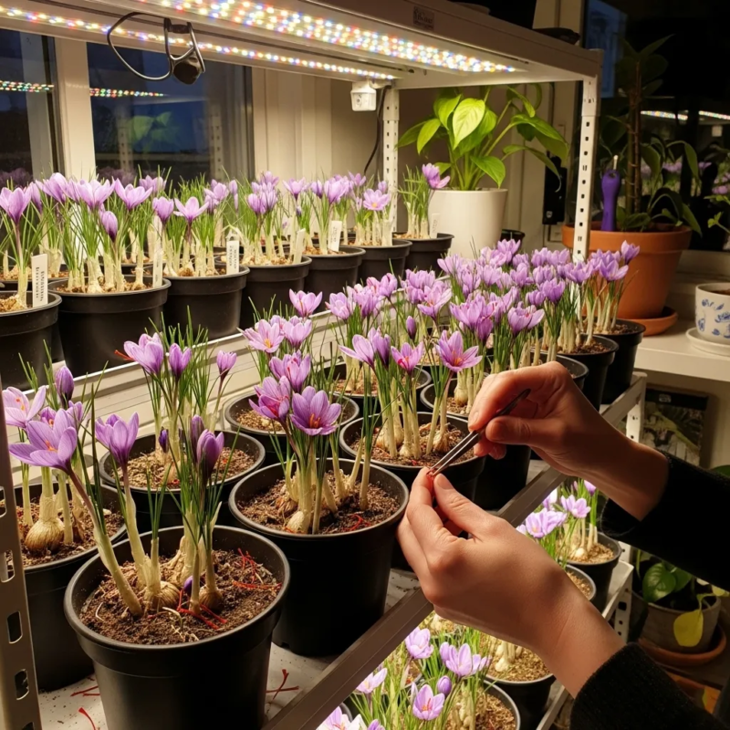 Growing saffron at home