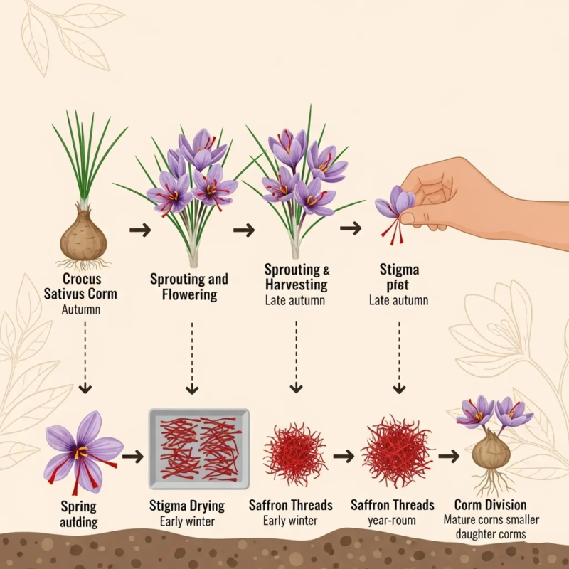 Saffron lifespan