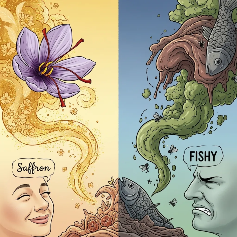 Saffron aroma characteristics