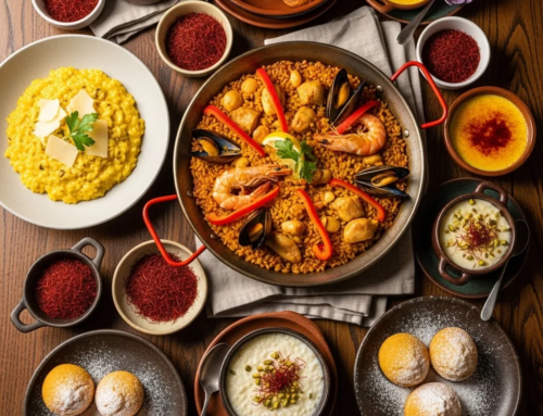 What foods use saffron?