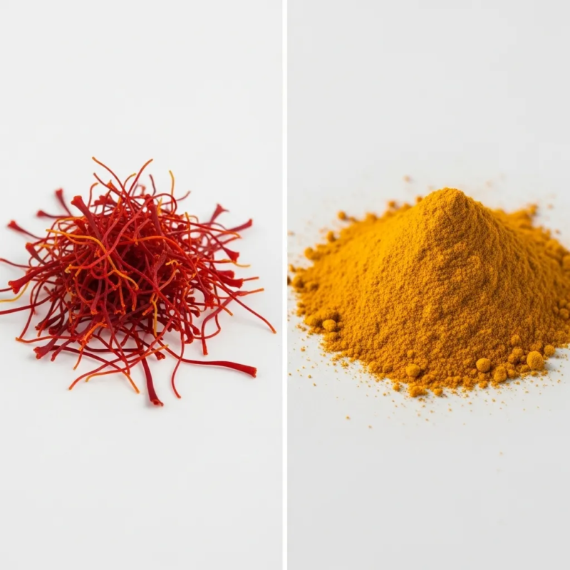 Saffron vs turmeric