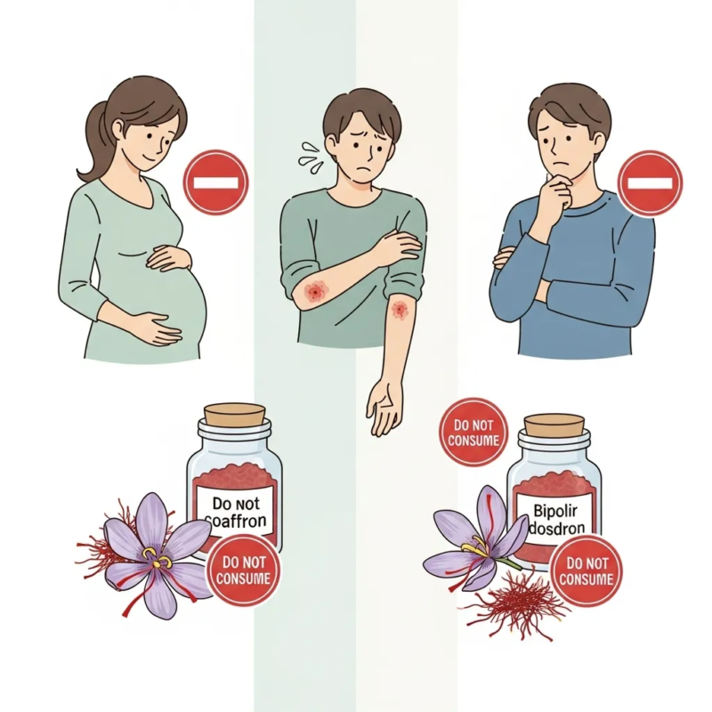 Who should avoid saffron