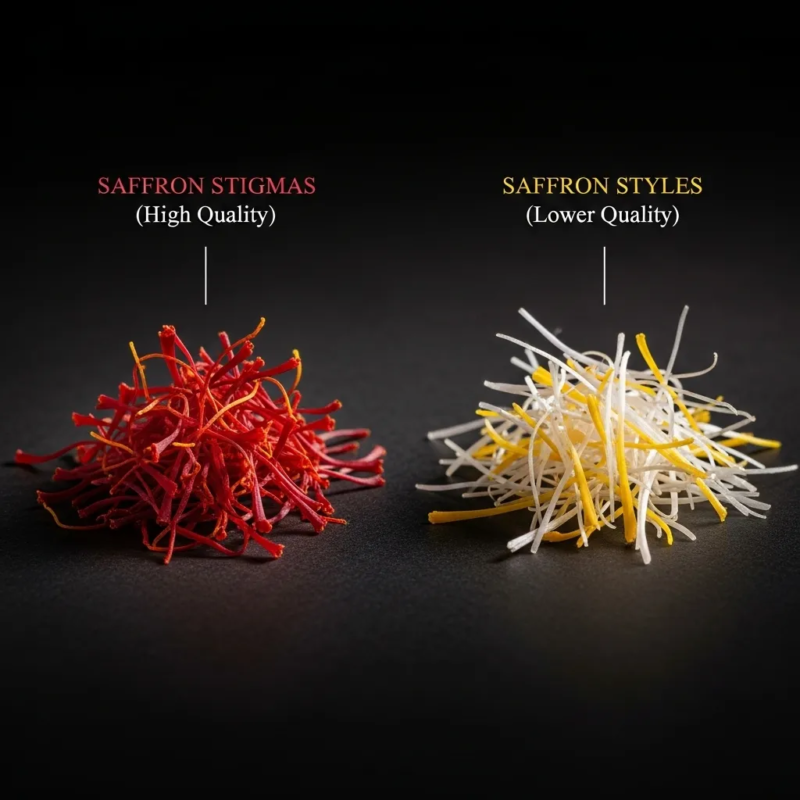 White saffron vs red saffron