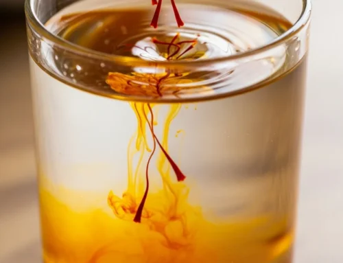 Why do you soak saffron in water?