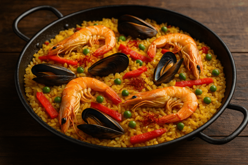 saffron in paella