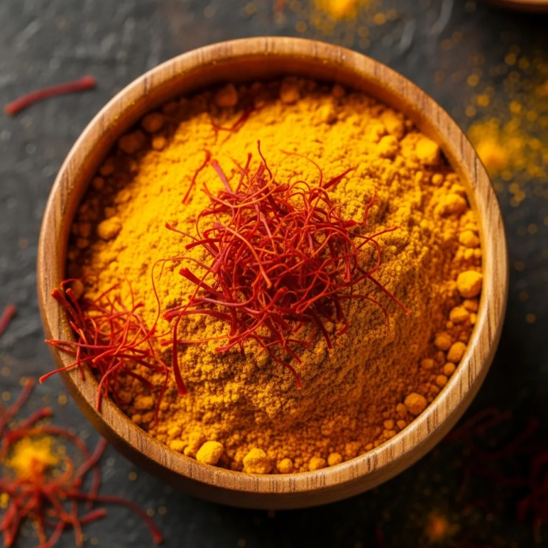 Turmeric and saffron mix
