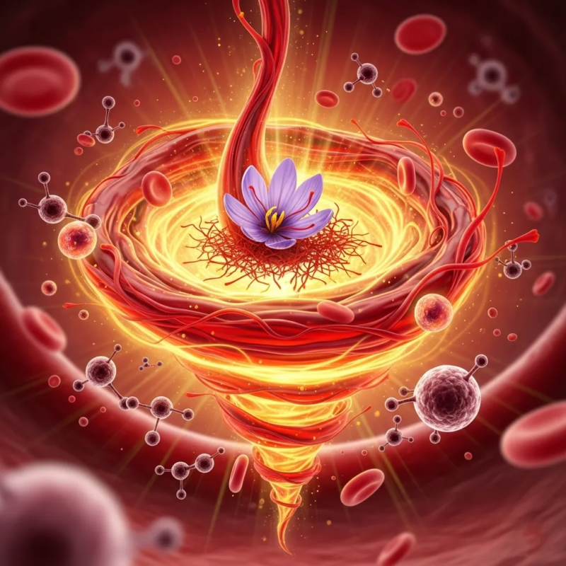 Saffron effects on blood