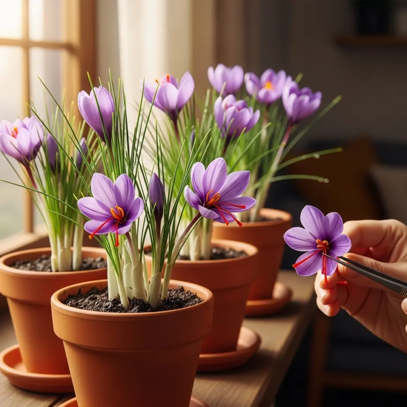 growing saffron indoors