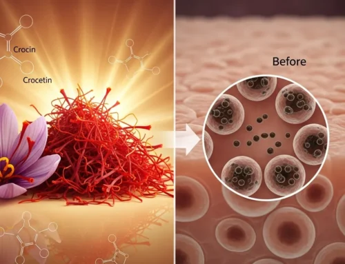 Does saffron reduce melanin?