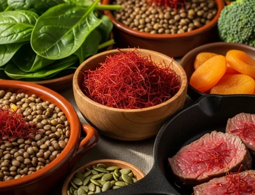 Is saffron high in iron?