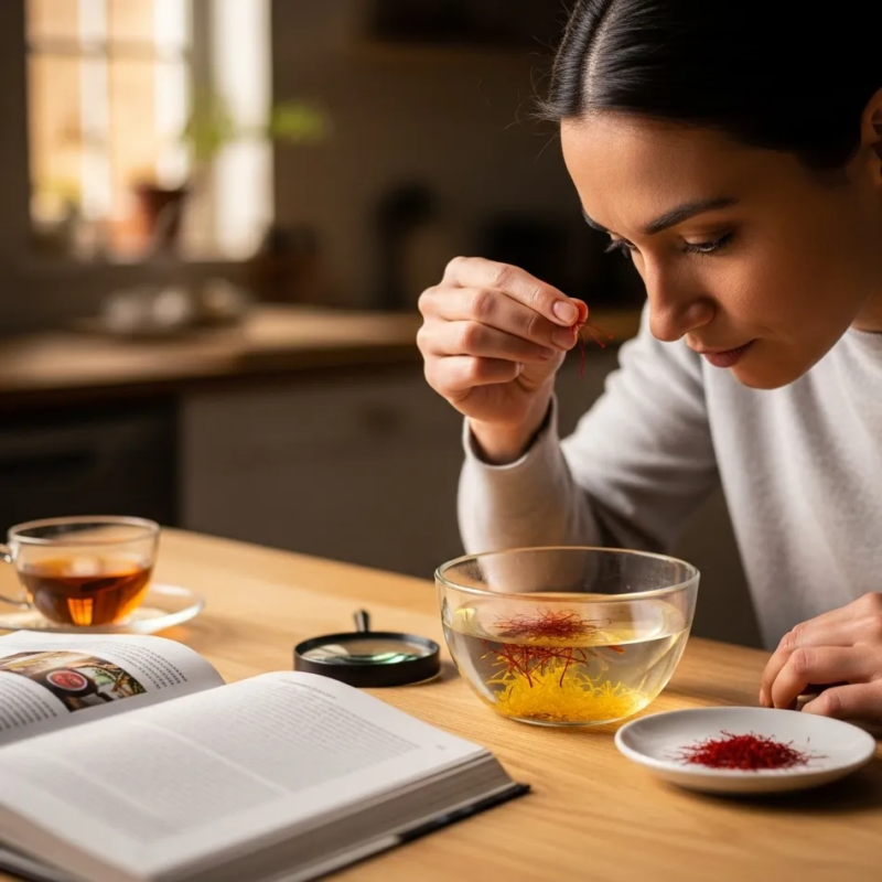 How to check saffron quality at home