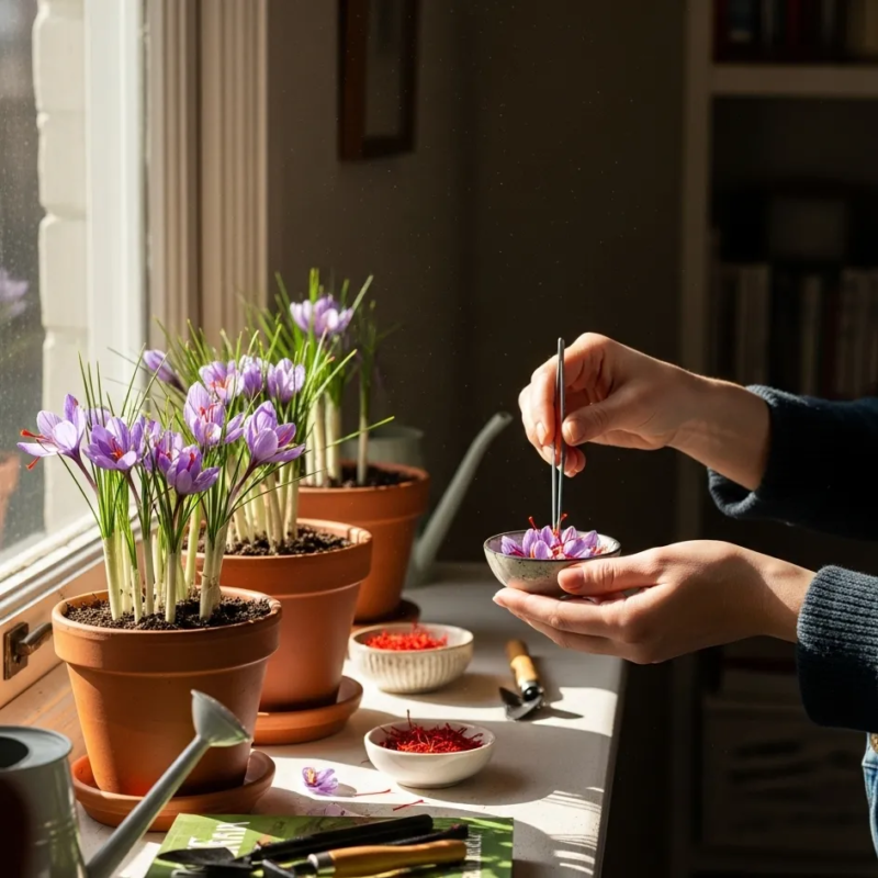 Saffron cultivation