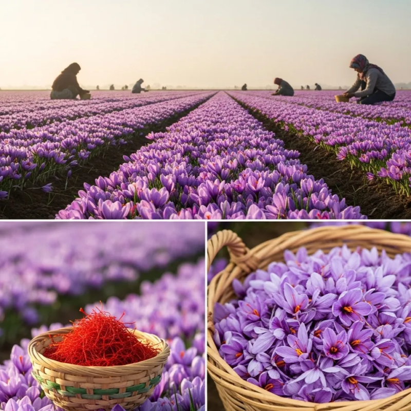 Saffron flower yield