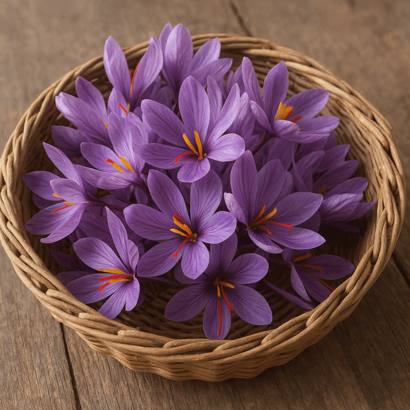  how many saffron flowers for 1g