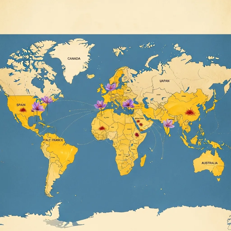 Saffron consumption by country