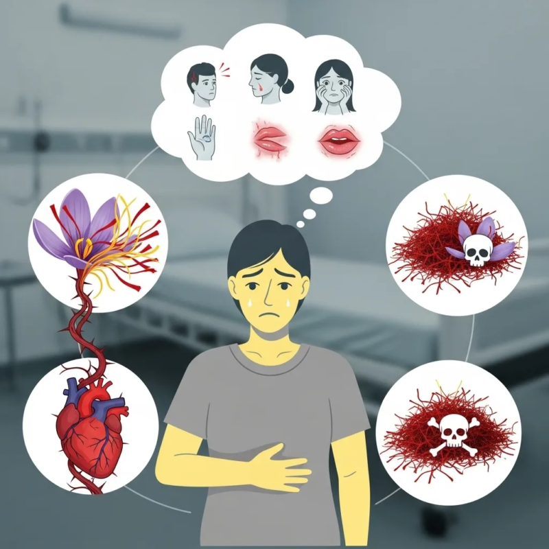 Negative side effects of saffron