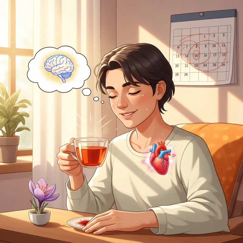 Daily saffron consumption