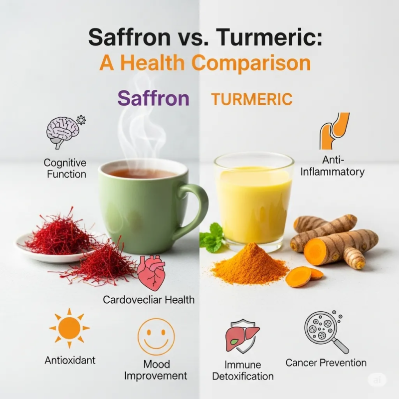 Saffron vs turmeric