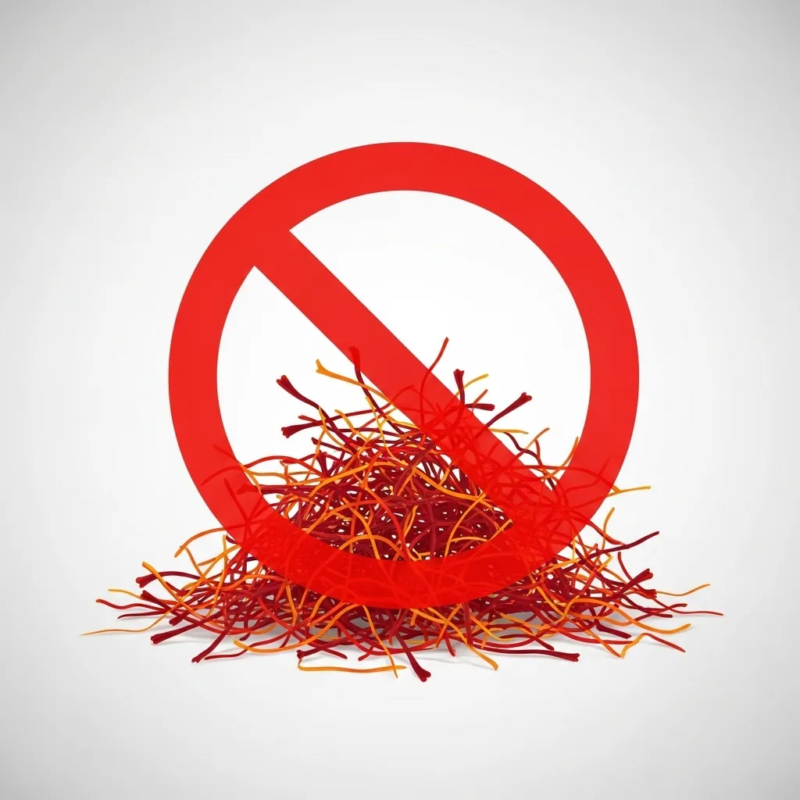 Who should avoid saffron