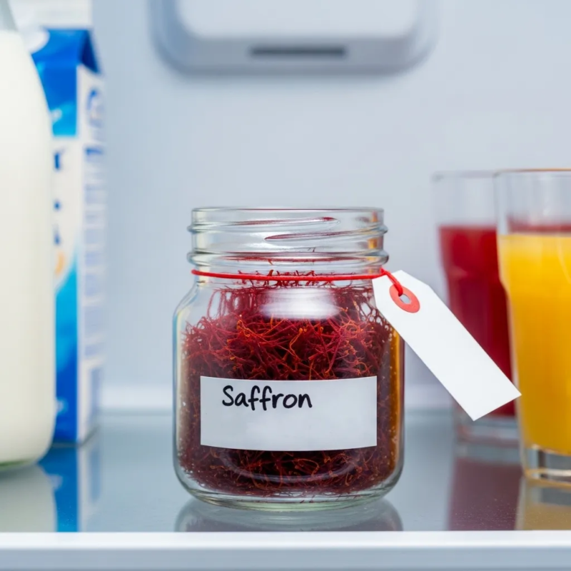 Storing saffron