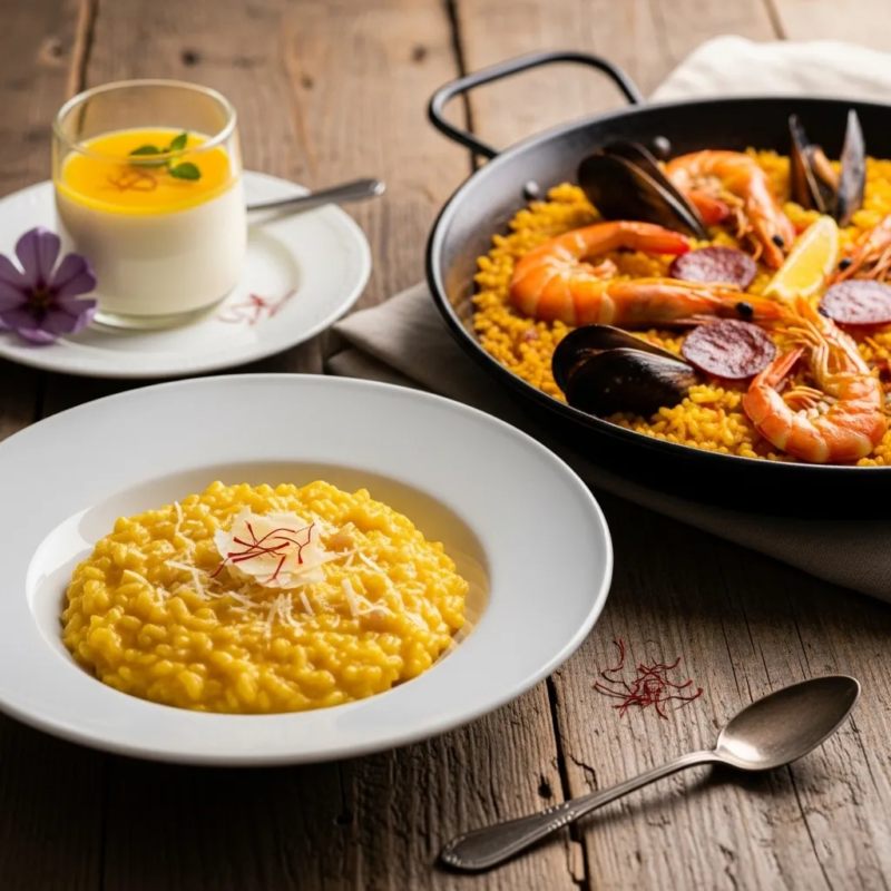 Cooking with saffron