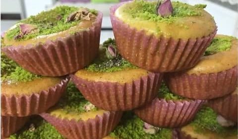 Cupcake Saffron and pistachios Recipe,Cupcake Saffron,Cupcake Saffron and pistachios,Eggs,Rose water