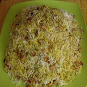 Saffron Dill Rice with Beans Recipe,Dill Rice,Dill Rice with Beans,Beans ,Dill,iranian saffron