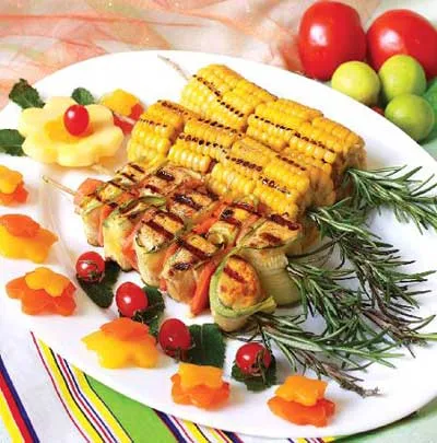 Kebab chicken rosemary Saffron Recipe,Kebab chicken rosemary,Kebab chicken,Kebab,chicken