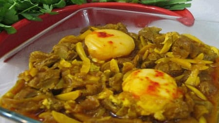 Saffron Bichagh Gheyme Mince Recipe,making Bichagh Gheyme Mince, familiarity with local dishes of Ardabil, how to cook local dishes, familiar with types of dill,Bichagh Gheyme Mince
