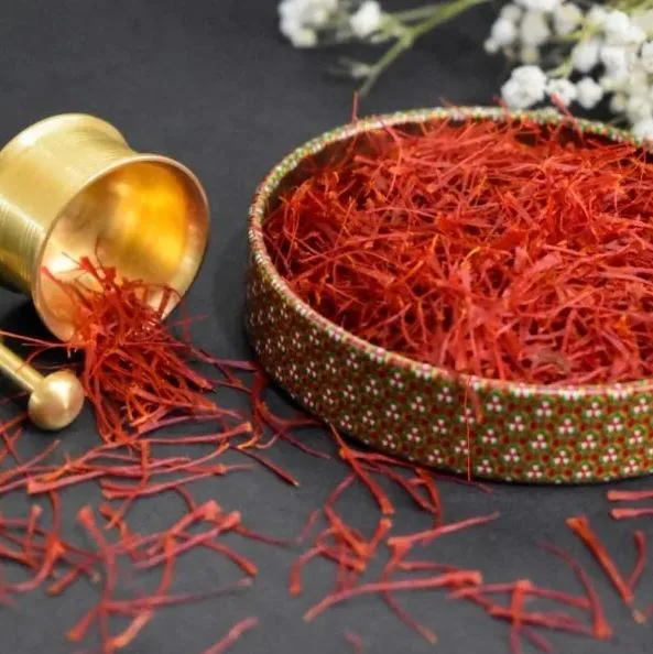 Saffron flower processing technology